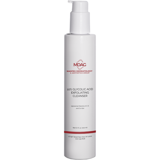 Madfes Dermatology & Aesthetics Group - 10% Glycolic Acid Exfoliating Cleanser Liposomal Vitamins A-C-E and CO-Q10